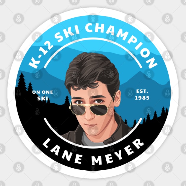 K-12 Ski Champion - Lane Meyer Sticker by BodinStreet